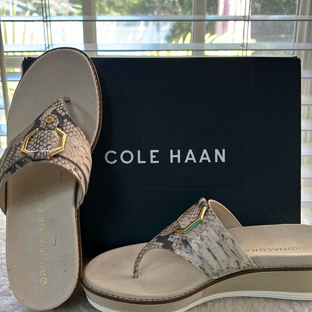 New in box. Cole haan sandals size 7